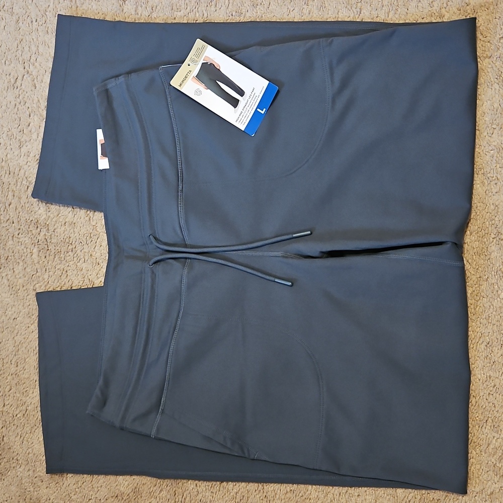 NEW! Mondetta Gray High Rise Straight Leg Pant - Picture 13 of 15